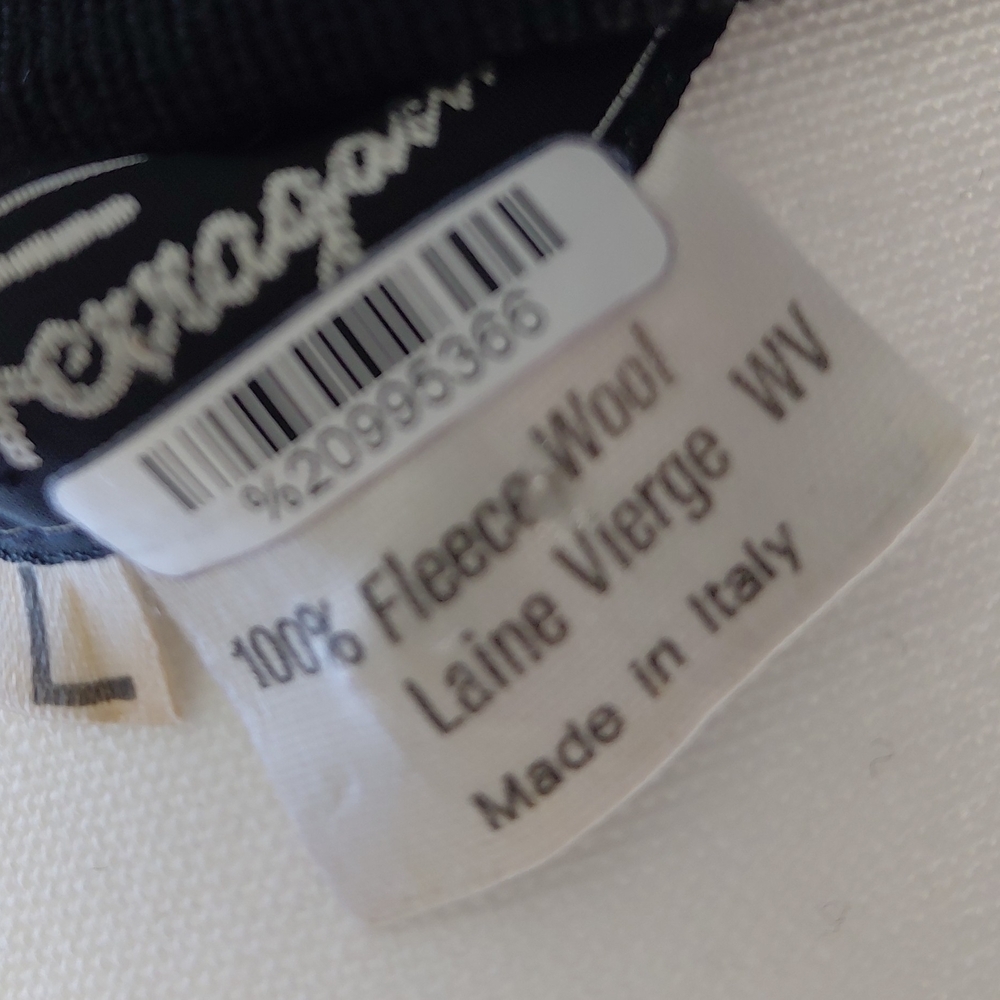 SALVATORE FERRAGAMO VINTAGE BEADED WOOL DRESS - Picture 7 of 9